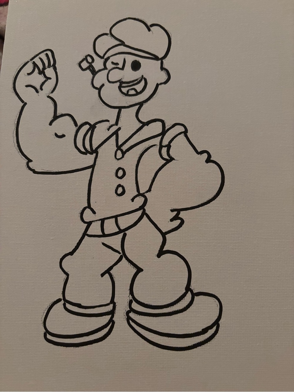 Brand new Popeye 8 x 10 canvas board